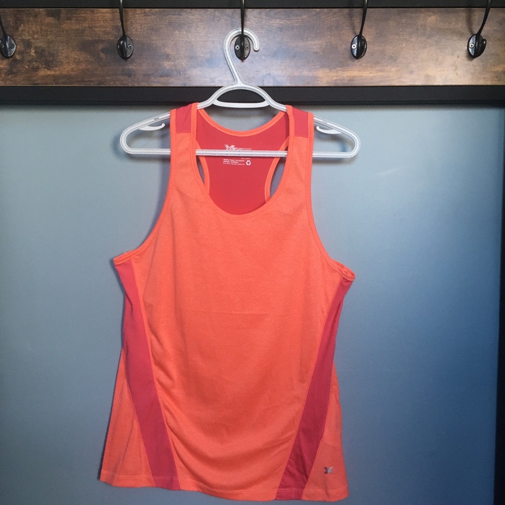 NWOT Xersion Orange & Pink Athletic Tank